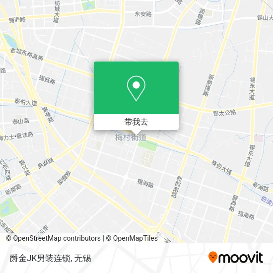 爵金JK男装连锁地图