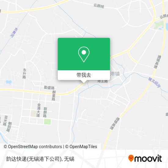 韵达快递(无锡港下公司)地图
