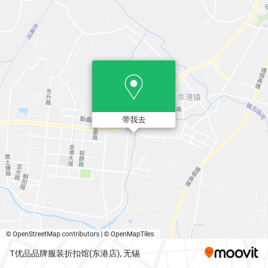 T优品品牌服装折扣馆(东港店)地图