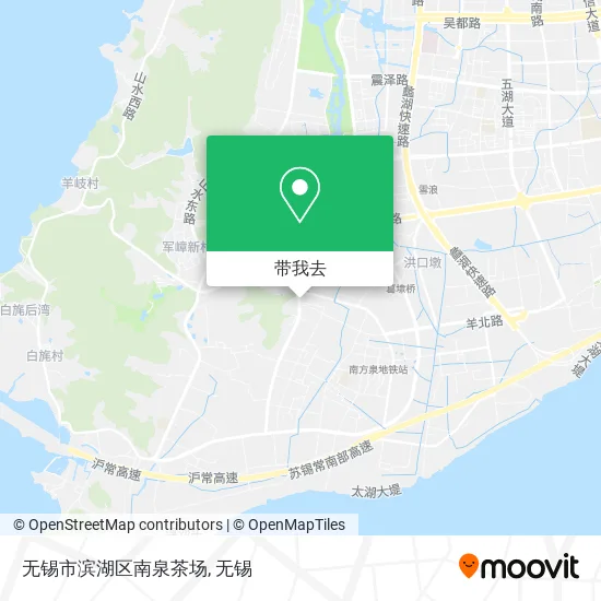 无锡市滨湖区南泉茶场地图