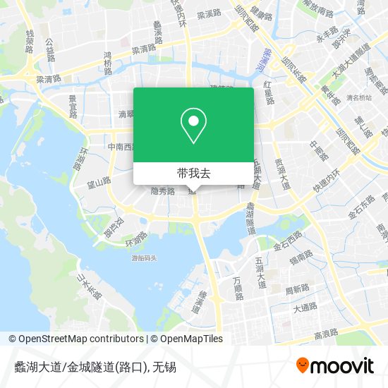 蠡湖大道/金城隧道(路口)地图