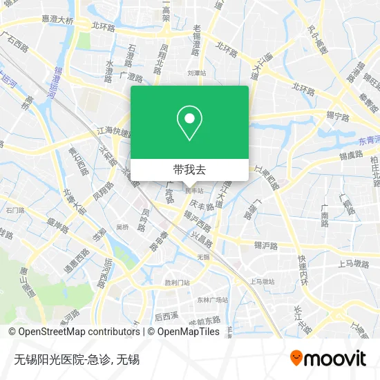 无锡阳光医院-急诊地图