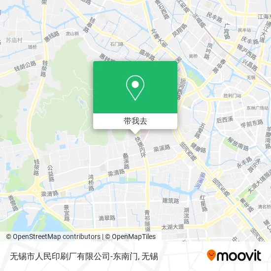 无锡市人民印刷厂有限公司-东南门地图