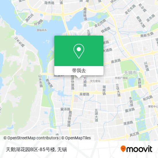 天鹅湖花园B区-85号楼地图