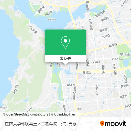 江南大学环境与土木工程学院-北门地图