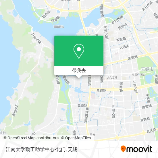 江南大学勤工助学中心-北门地图