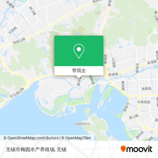 无锡市梅园水产养殖场地图