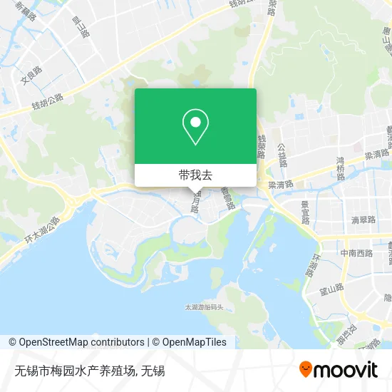 无锡市梅园水产养殖场地图