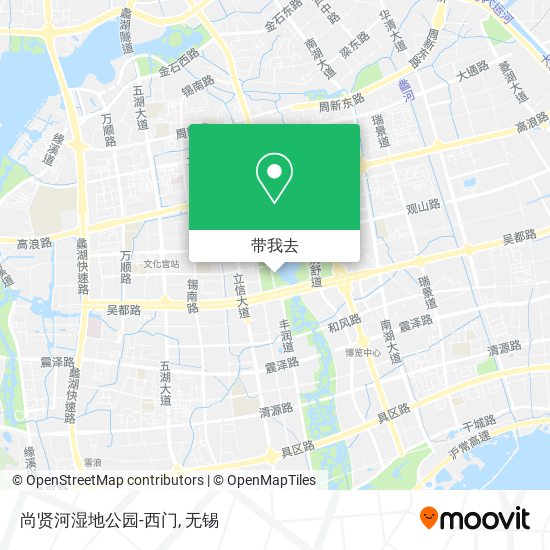 尚贤河湿地公园-西门地图