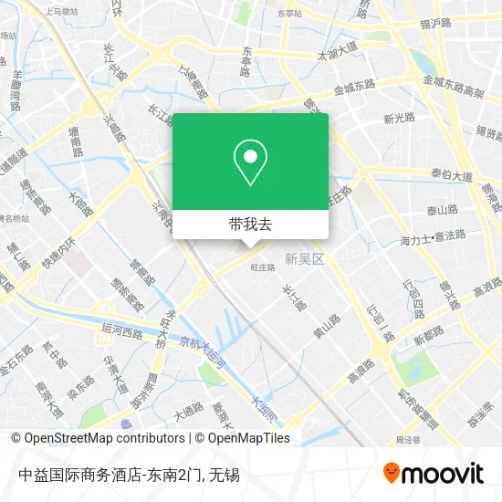中益国际商务酒店-东南2门地图