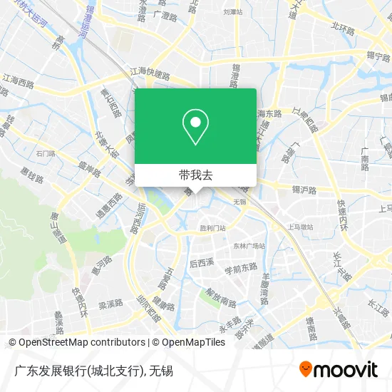 广东发展银行(城北支行)地图