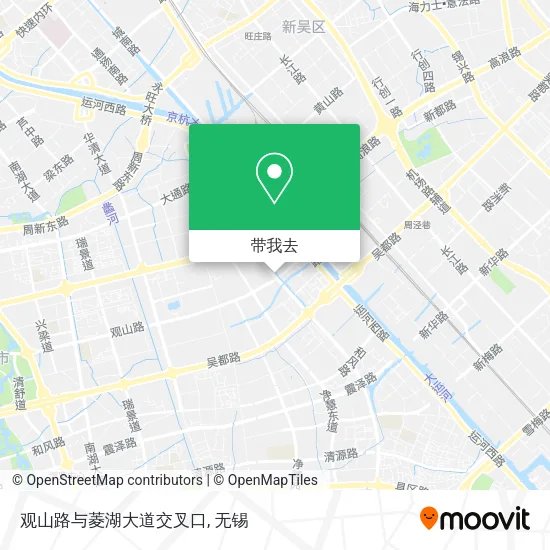 观山路与菱湖大道交叉口地图