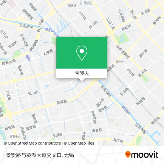 景贤路与菱湖大道交叉口地图