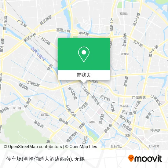 停车场(明翰伯爵大酒店西南)地图