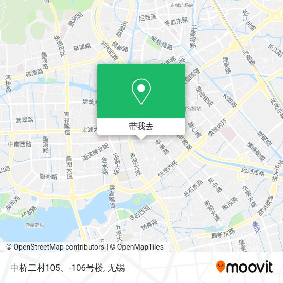 中桥二村105、-106号楼地图