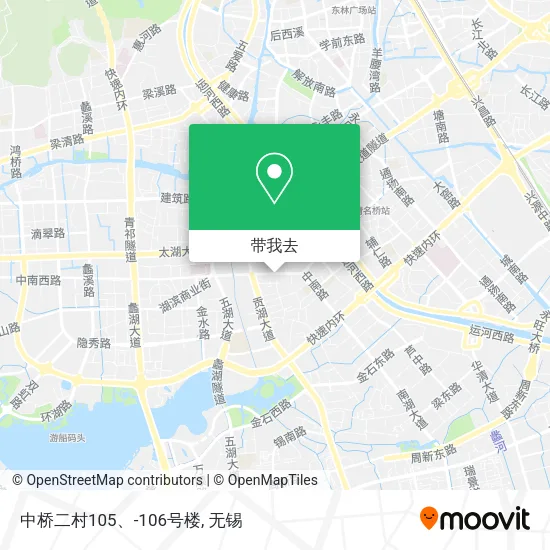 中桥二村105、-106号楼地图
