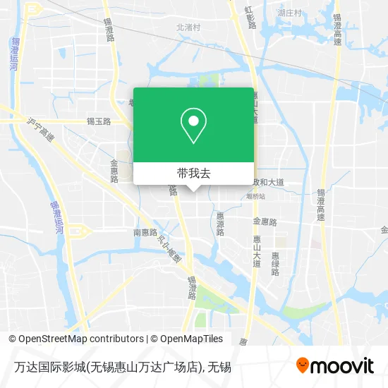 万达国际影城(无锡惠山万达广场店)地图