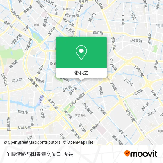 羊腰湾路与阳春巷交叉口地图