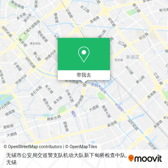 无锡市公安局交巡警支队机动大队新下甸桥检查中队地图