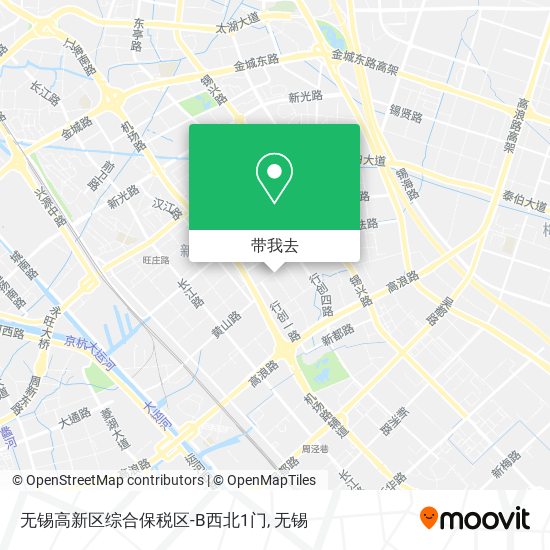 无锡高新区综合保税区-B西北1门地图