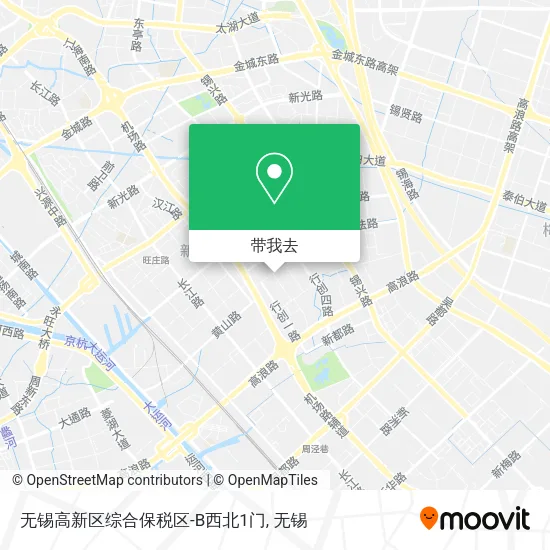 无锡高新区综合保税区-B西北1门地图