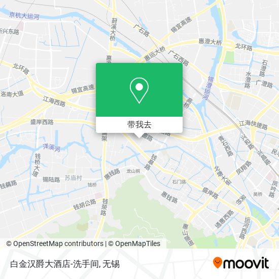 白金汉爵大酒店-洗手间地图