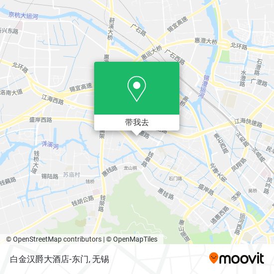 白金汉爵大酒店-东门地图