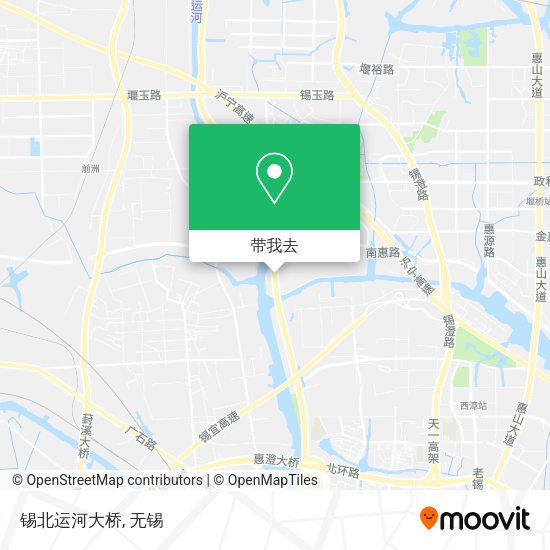 锡北运河大桥地图