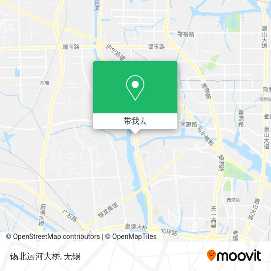 锡北运河大桥地图