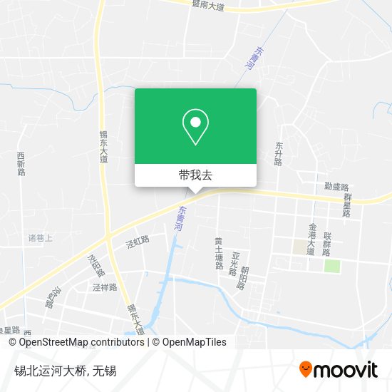 锡北运河大桥地图