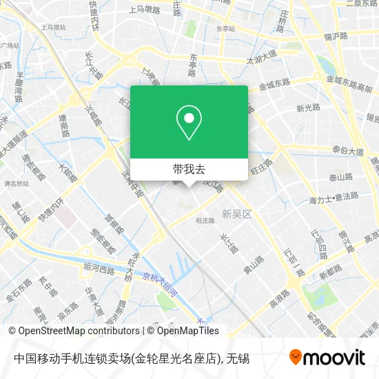 中国移动手机连锁卖场(金轮星光名座店)地图