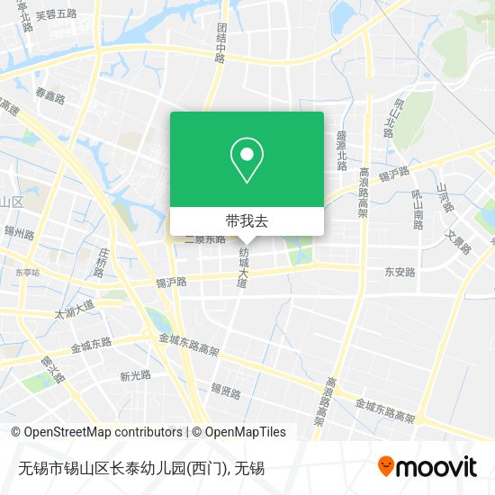 无锡市锡山区长泰幼儿园(西门)地图