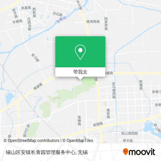 锡山区安镇长青园管理服务中心地图
