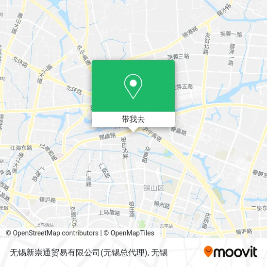 无锡新崇通贸易有限公司(无锡总代理)地图