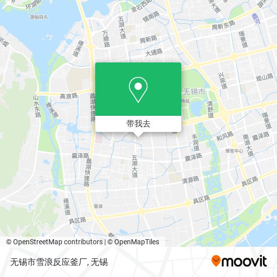 无锡市雪浪反应釜厂地图
