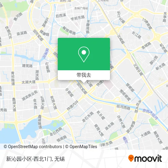 新沁园小区-西北1门地图