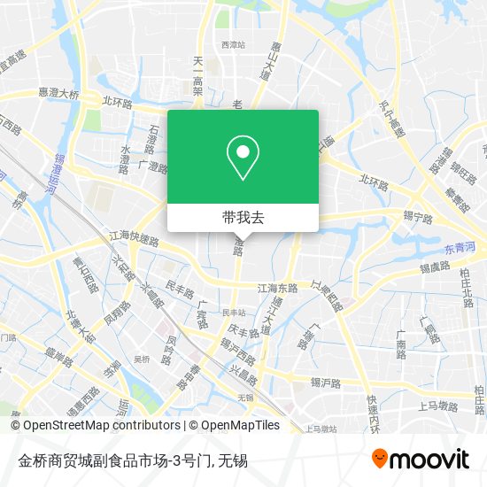 金桥商贸城副食品市场-3号门地图