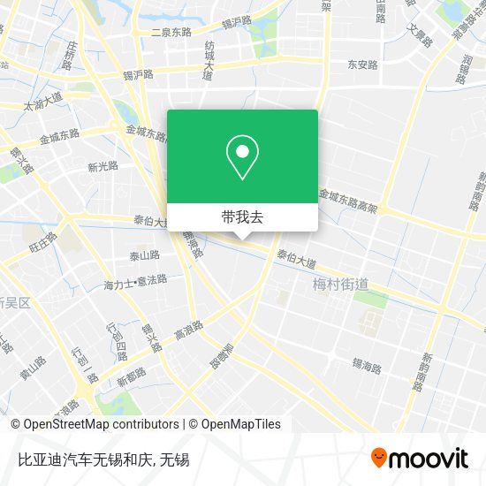 比亚迪汽车无锡和庆地图