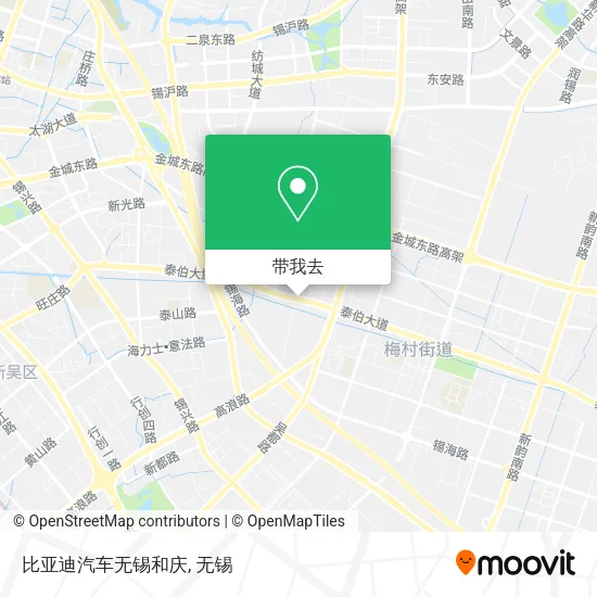 比亚迪汽车无锡和庆地图