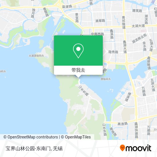 宝界山林公园-东南门地图