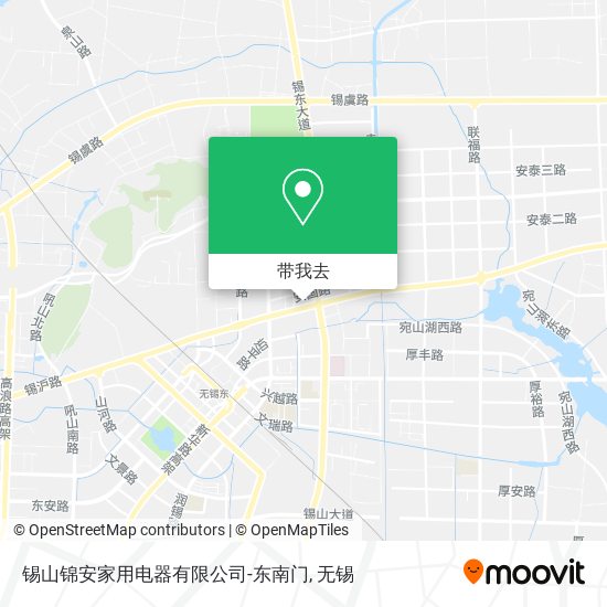 锡山锦安家用电器有限公司-东南门地图