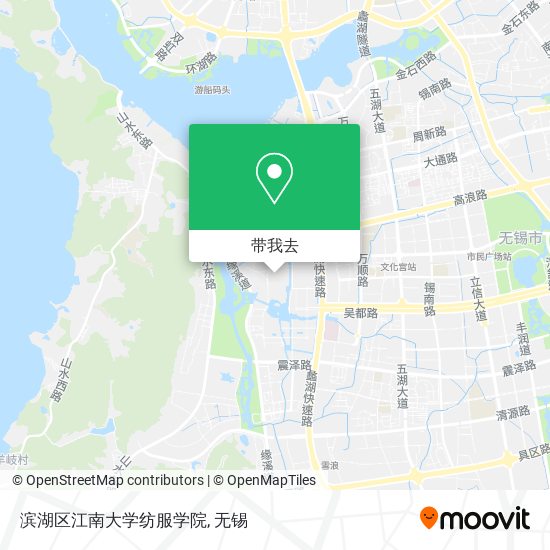 滨湖区江南大学纺服学院地图