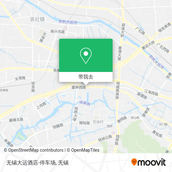 无锡大运酒店-停车场地图