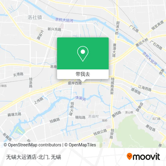 无锡大运酒店-北门地图