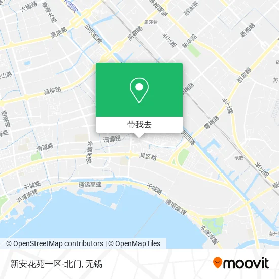 新安花苑一区-北门地图