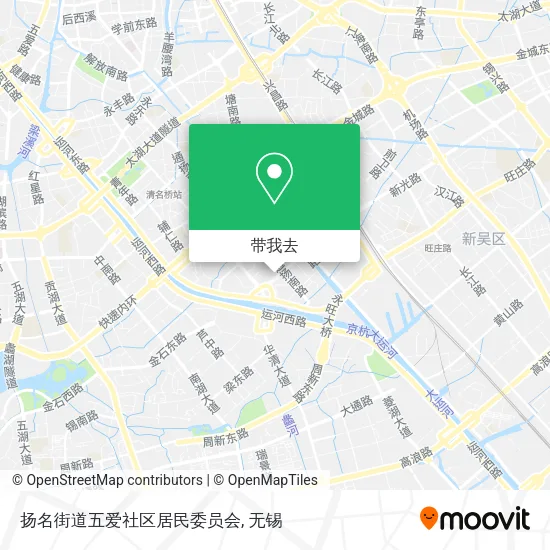 扬名街道五爱社区居民委员会地图