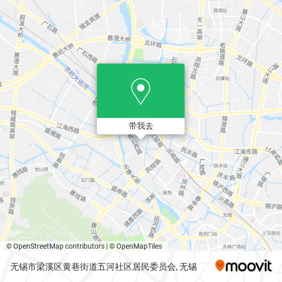 无锡市梁溪区黄巷街道五河社区居民委员会地图