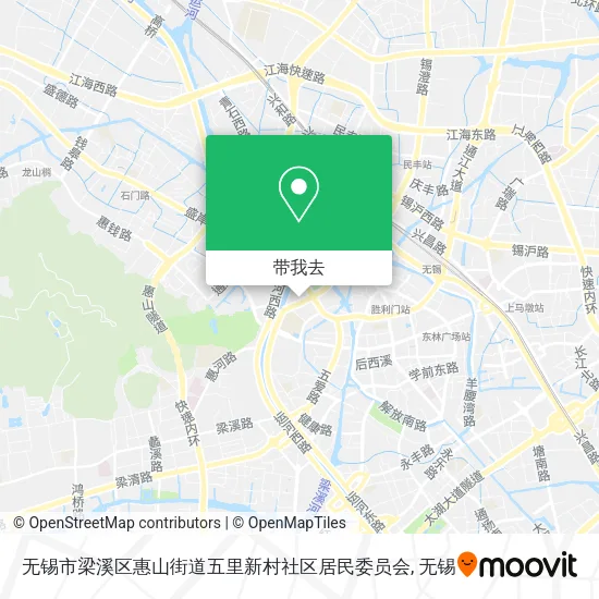无锡市梁溪区惠山街道五里新村社区居民委员会地图