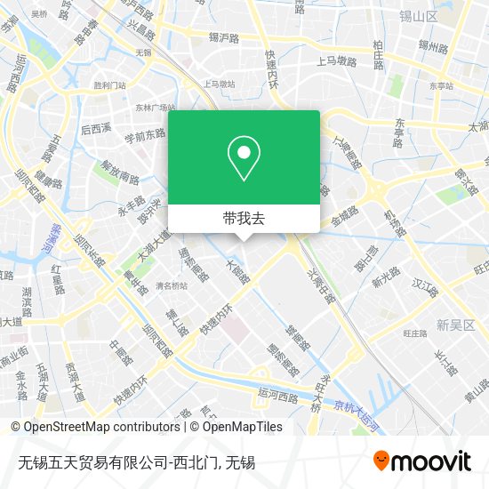 无锡五天贸易有限公司-西北门地图