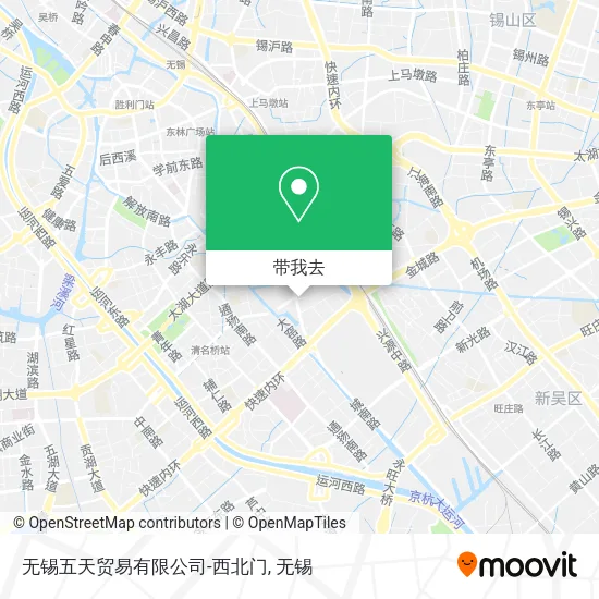 无锡五天贸易有限公司-西北门地图